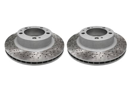 Bremsscheiben vorne, gelocht (Paar). Porsche 944S2 / 944 Turbo / 968 - 95135104102, 95135104103, 95135104101 - 951 351 041 03 rd